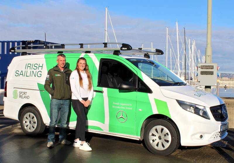 The Irish Sailing Team has taken delivery of a new Mercedes-Benz Vito van.)
